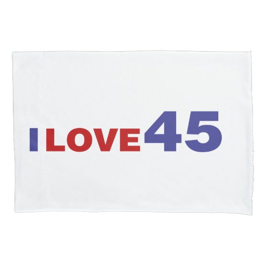 Housse D'oreillers I Love 45 (devant)