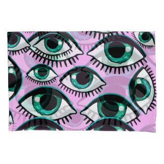 Housse D'oreillers Icône Abstraite des yeux de montagne