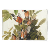 Housse D'oreillers Illustration Audubon American Robin Wildlife Bird (Dos)