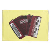 Housse D'oreillers Illustration d'accordion (Dos)