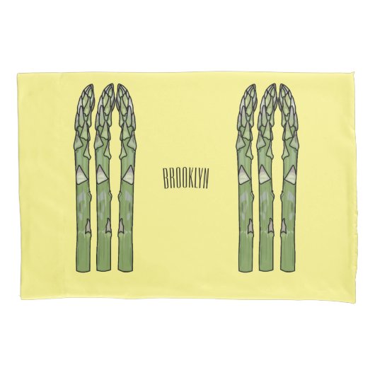 Housse D'oreillers Illustration d'Asparagus (devant)