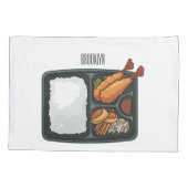 Housse D'oreillers Illustration de Bento (Dos)