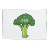 Housse D'oreillers Illustration de Broccoli (Dos)