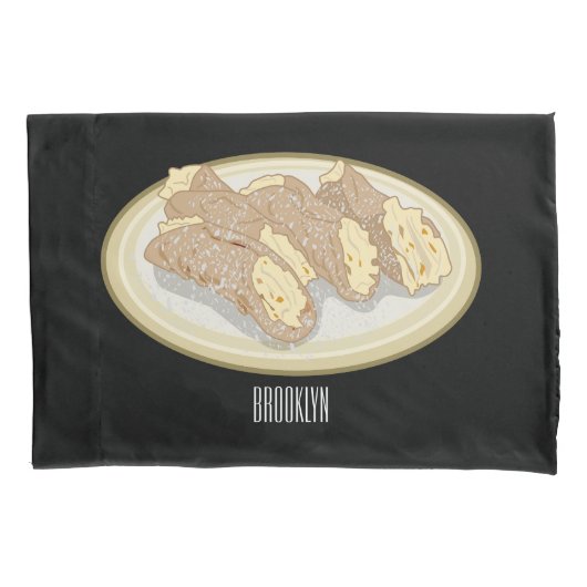 Housse D'oreillers Illustration de Cannoli (devant)