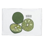 Housse D'oreillers Illustration de chaux Kaffir (Dos)