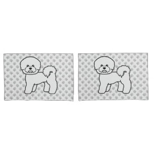 Housse D'oreillers Illustration de chien de dessin animé mignon Bicho
