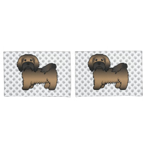 Housse D'oreillers Illustration de chien de dessin animé mignon Havan