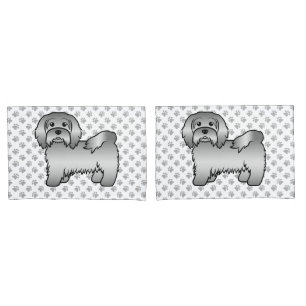 Housse D'oreillers Illustration de chien de dessin animé mignon Havan