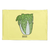 Housse D'oreillers Illustration de chou chinois (Dos)