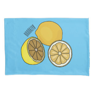 Housse D'oreillers Illustration de citron