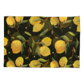 Housse D'oreillers Illustration de citron : motif transparent peint à (Dos)