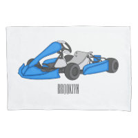 Illustration de dessin animé de course de karting