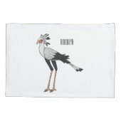 Housse D'oreillers Illustration de dessin du secrétaire pour oiseaux (Dos)