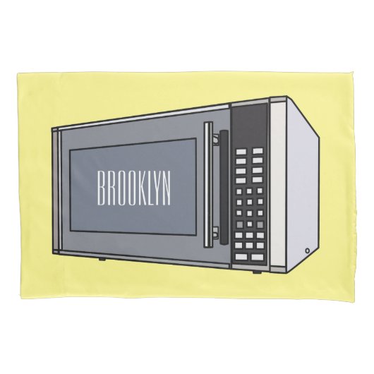 Housse D'oreillers Illustration de dessin sur micro-ondes (devant)
