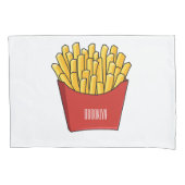 Housse D'oreillers Illustration de frites (devant)