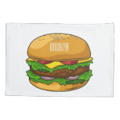 Housse D'oreillers Illustration de Hamburger (Dos)