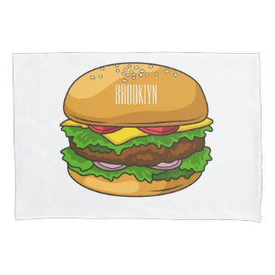 Housse D'oreillers Illustration de Hamburger