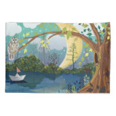 Housse D'oreillers Illustration de la faune de Riverside Idyllic (Dos)