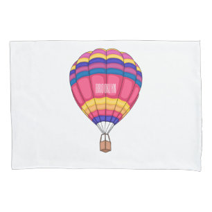 Housse D'oreillers Illustration de la montgolfière