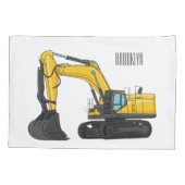 Housse D'oreillers Illustration de la pelle Crawler (Dos)