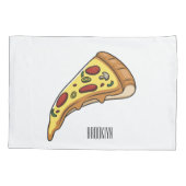 Housse D'oreillers Illustration de la pizza (Dos)
