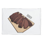 Housse D'oreillers Illustration de la poitrine de boeuf (Dos)