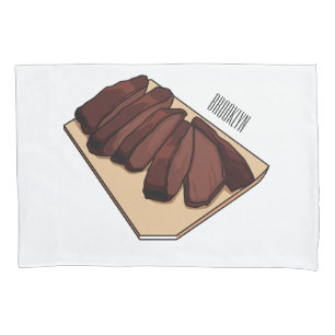 Housse D'oreillers Illustration de la poitrine de boeuf