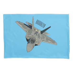 Housse D'oreillers Illustration de l'avion de chasse