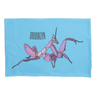 Housse D'oreillers Illustration de l'orchidée mante