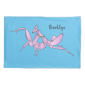 Housse D'oreillers Illustration de l'orchidée mante (Dos)