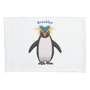 Housse D'oreillers Illustration de mignon macaroni pingouin