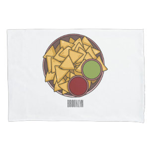 Housse D'oreillers Illustration de Nachos