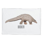 Housse D'oreillers Illustration de Pangolin (Dos)