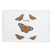 Housse D'oreillers Illustration de papillon monarque (Dos)