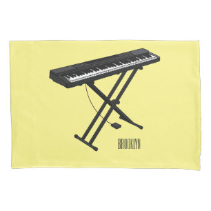 Housse D'oreillers Illustration de piano clavier