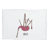 Housse D'oreillers Illustration de pipes (Dos)