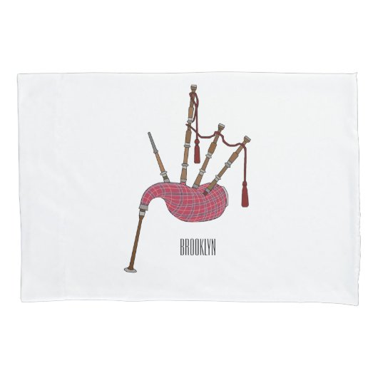 Housse D'oreillers Illustration de pipes (devant)