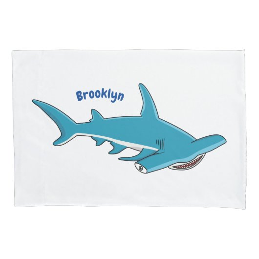 Housse D'oreillers Illustration de requin marteau (devant)
