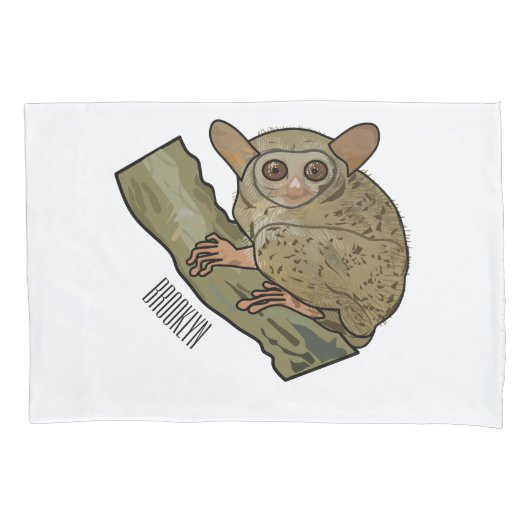 Housse D'oreillers Illustration de Tarsier (devant)