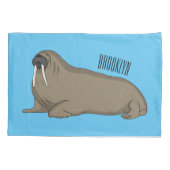Housse D'oreillers Illustration de Walrus (Dos)