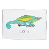 Housse D'oreillers Illustration du caméléon de Jackson (Dos)