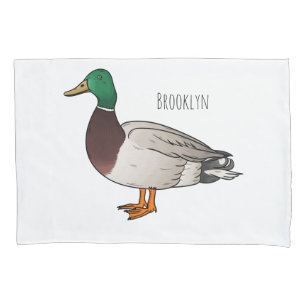 Housse D'oreillers Illustration du canard de Majard