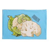 Housse D'oreillers Illustration du chou-fleur (Dos)