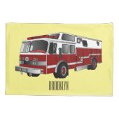 Housse D'oreillers Illustration du moteur à incendie (Dos)