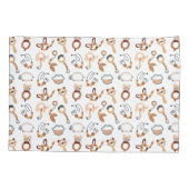 Housse D'oreillers Illustration du Motif Jouet blanc mignon (Dos)