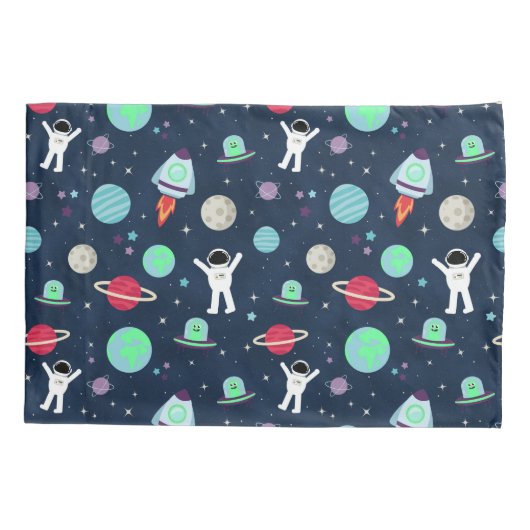 Housse D'oreillers Illustration du Motif spatial (Dos-gauche)