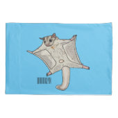 Housse D'oreillers Illustration du planeur à sucre (Dos)