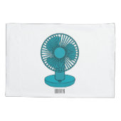 Housse D'oreillers Illustration du ventilateur (Dos)