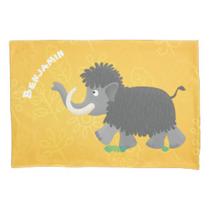 Housse D'oreillers Illustration d'un mammouth laineux mou