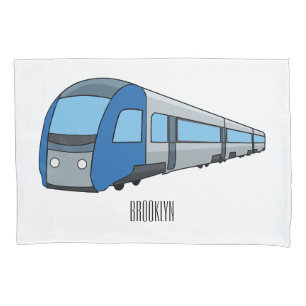 Housse D'oreillers Illustration d'un train électrique
